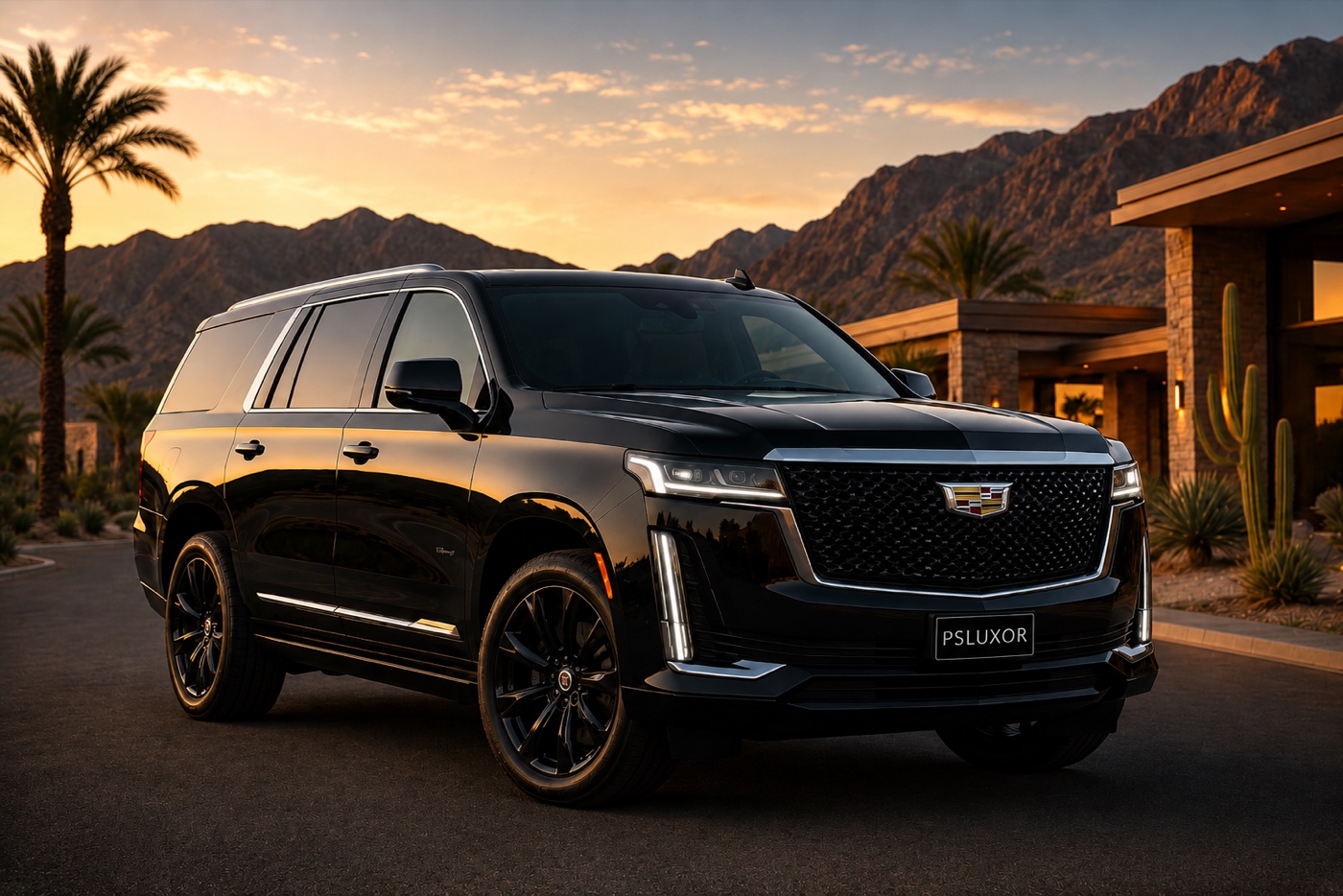 PSLuxor Black SUV Cadillac Escalade